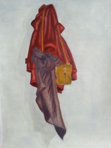 2015-05-12 Favorite coat and bag painted in oil